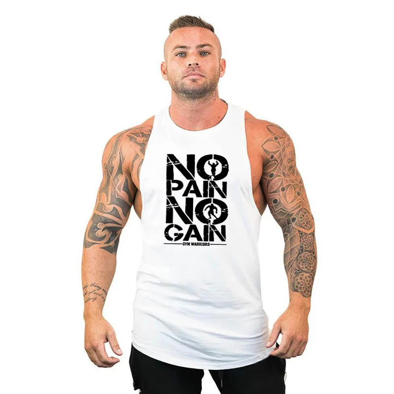 "No Pain No Gain" Sleeveless Hoodie