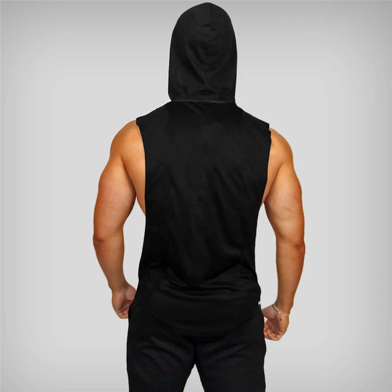 "No Pain No Gain" Sleeveless Hoodie