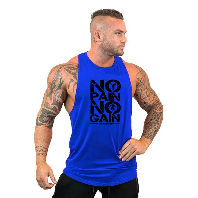 "No Pain No Gain" Sleeveless Hoodie