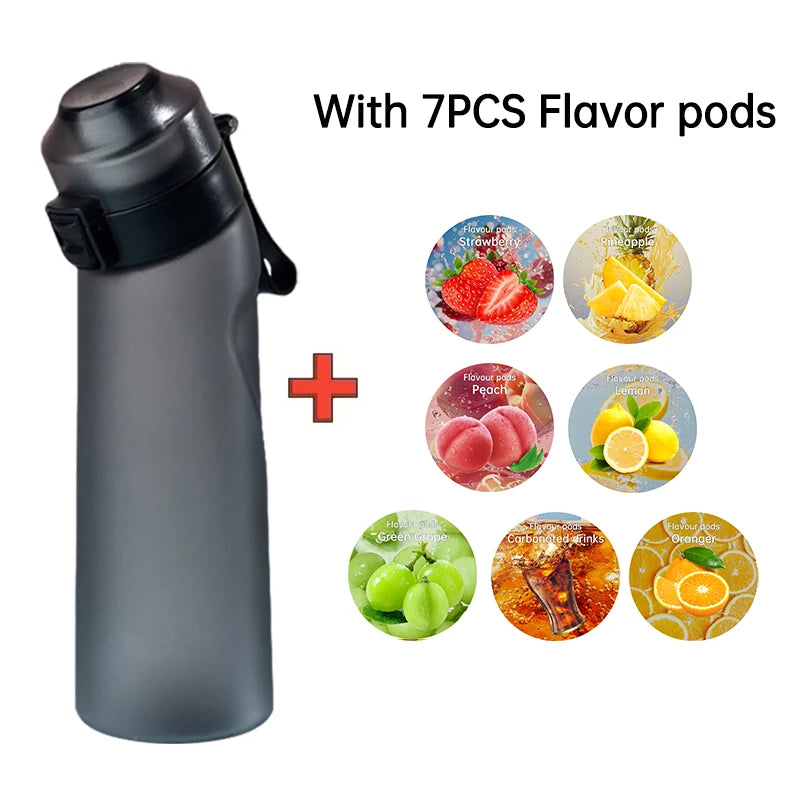 Air Flavored Water Bottle with 7 Flavor Pods