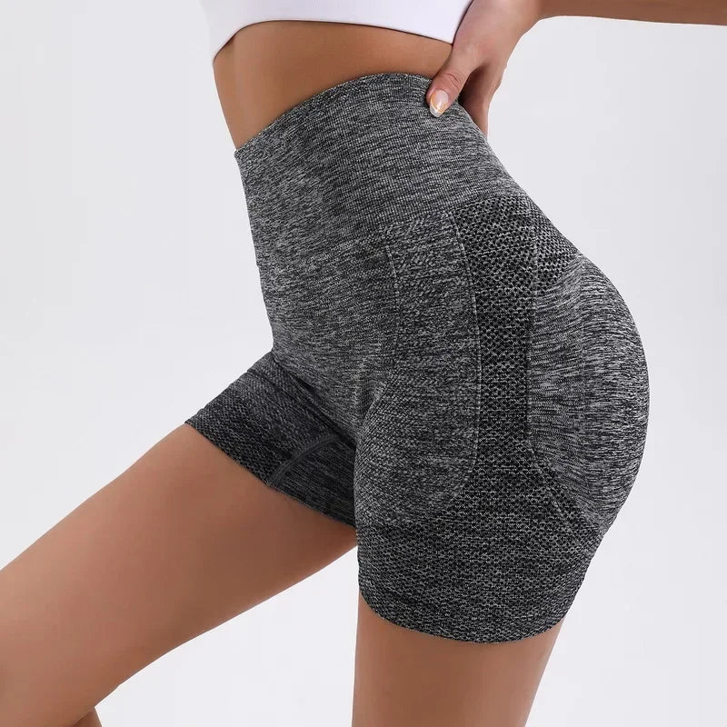 High-Waist Butt-Lifting Yoga Shorts