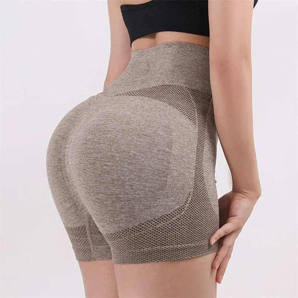 High-Waist Butt-Lifting Yoga Shorts