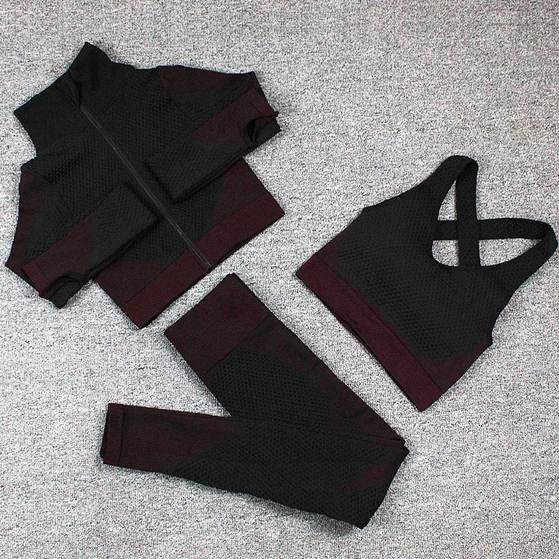 Seamless Long Sleeve Yoga Sets for Women