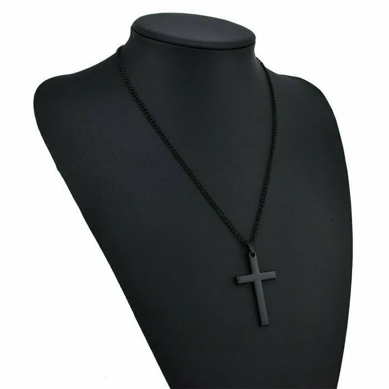 Stainless Steel Cross Pendant Necklace