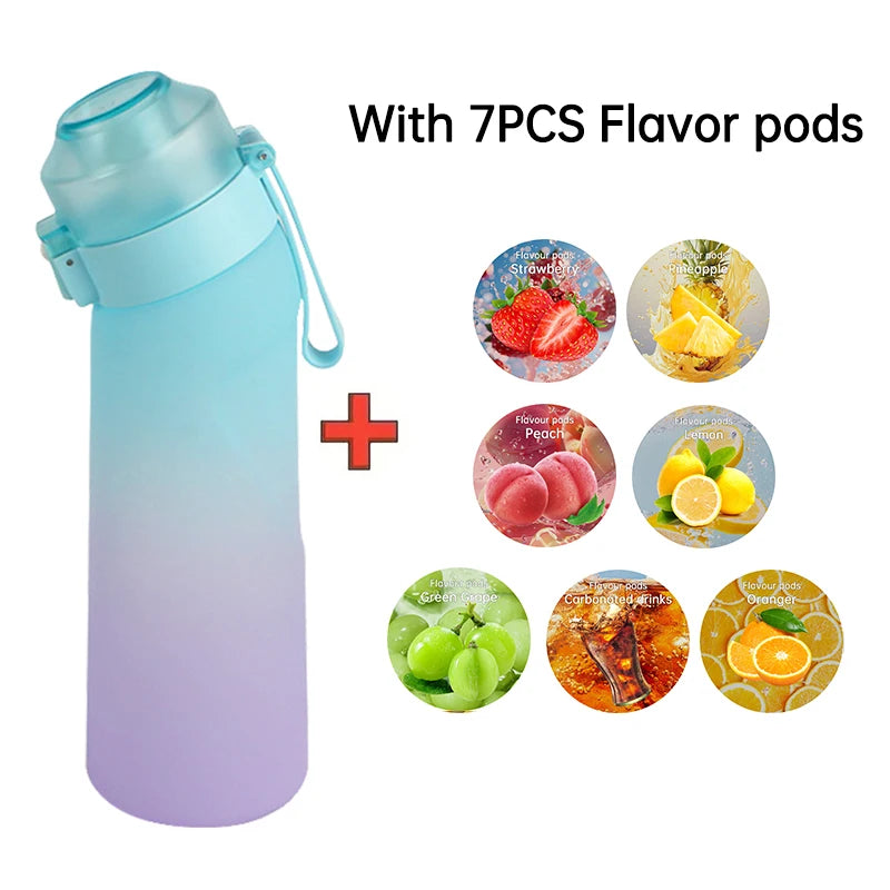 Air Flavored Water Bottle with 7 Flavor Pods