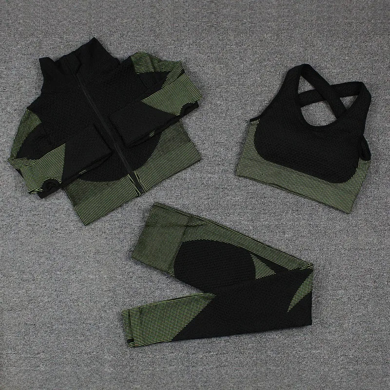 Seamless Long Sleeve Yoga Sets for Women