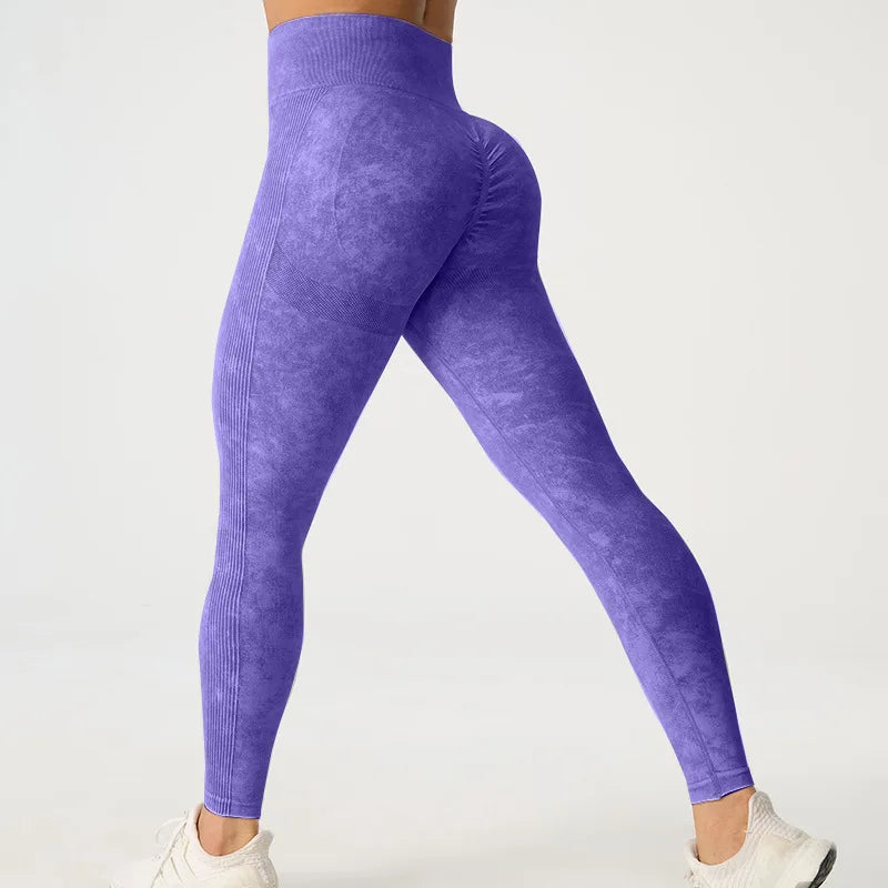 High-Waisted Frosted Yoga Pants