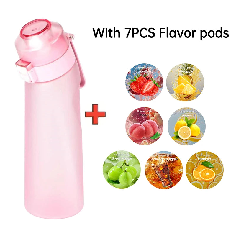 Air Flavored Water Bottle with 7 Flavor Pods