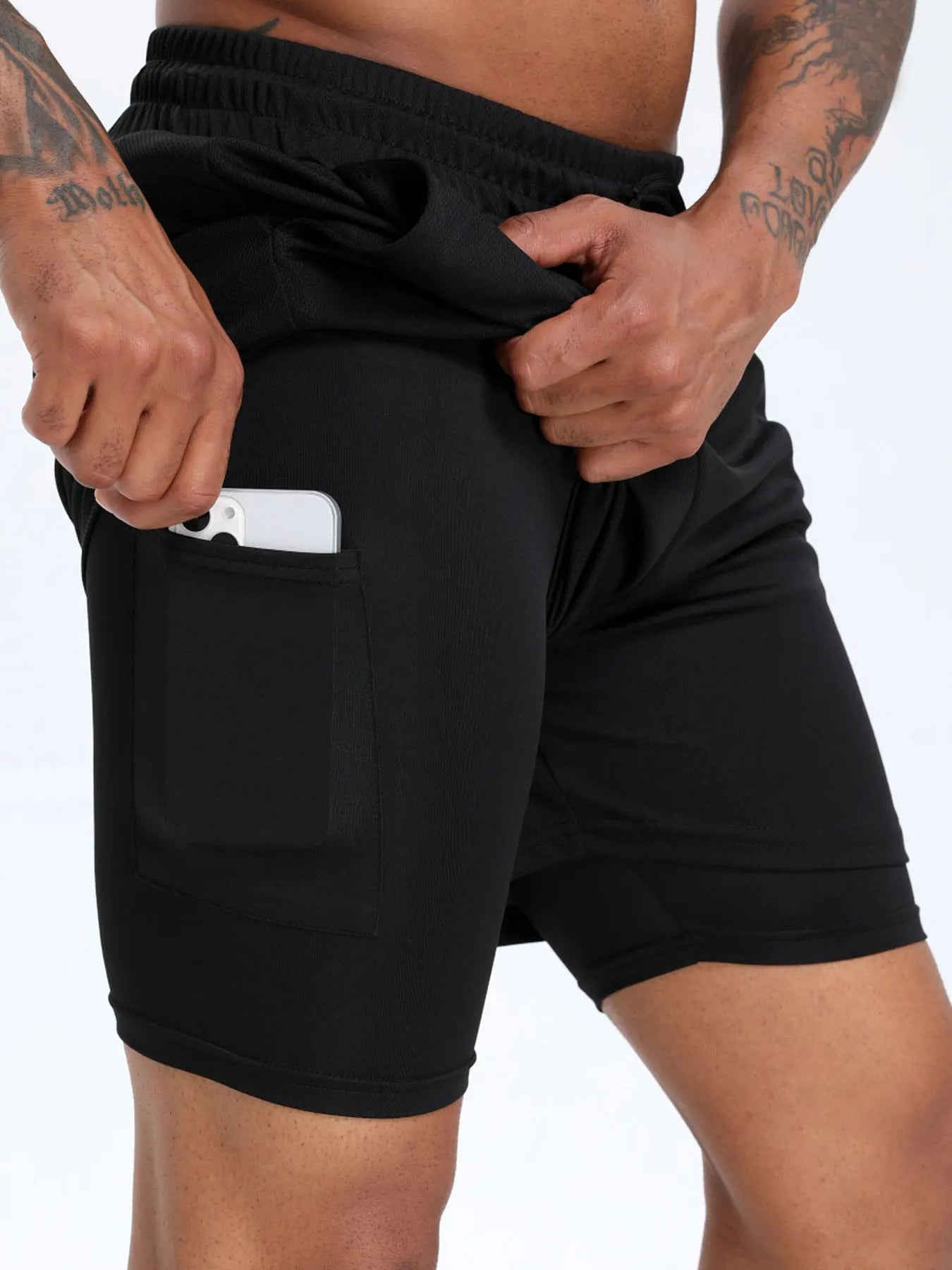 2-in-1 Men's Performance Running Shorts