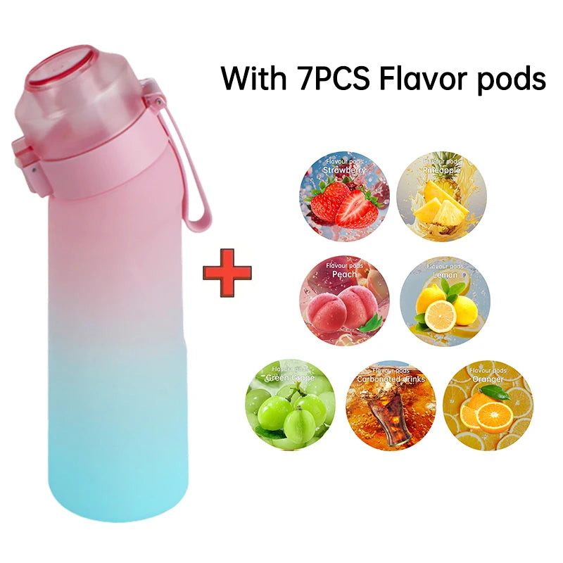 Air Flavored Water Bottle with 7 Flavor Pods