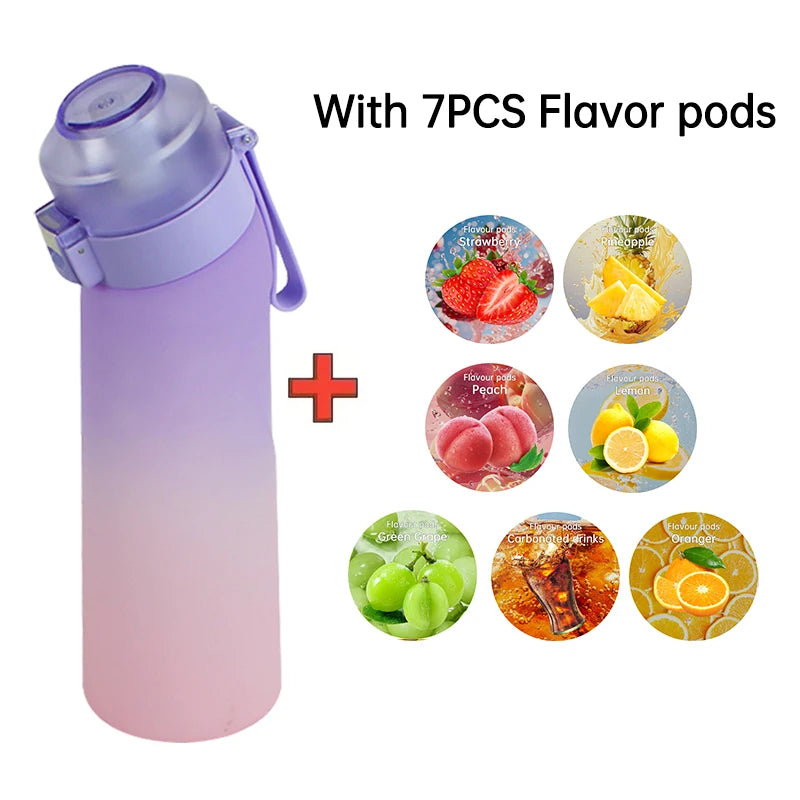 Air Flavored Water Bottle with 7 Flavor Pods