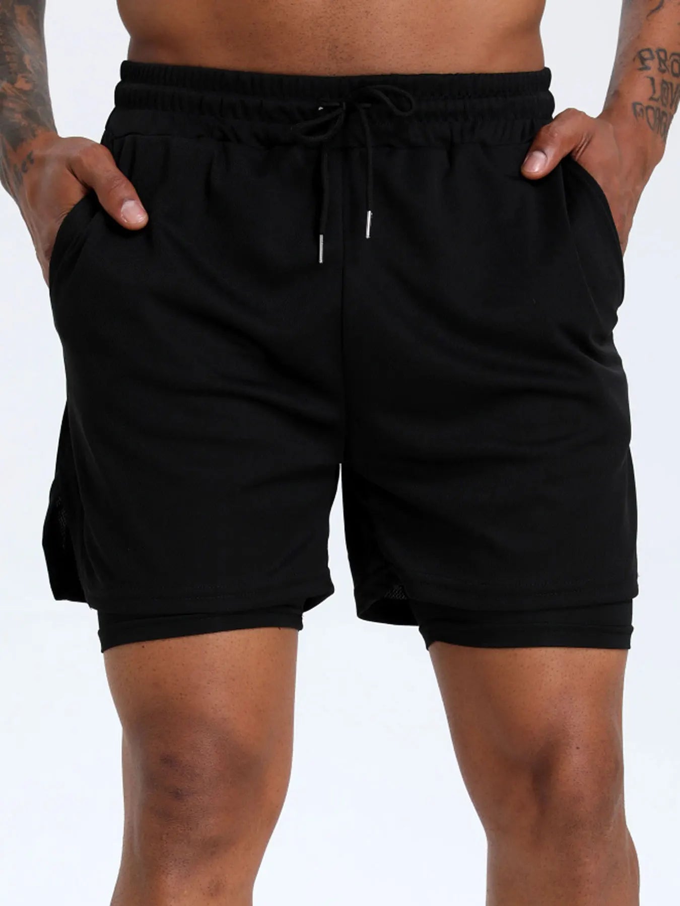 2-in-1 Men's Performance Running Shorts