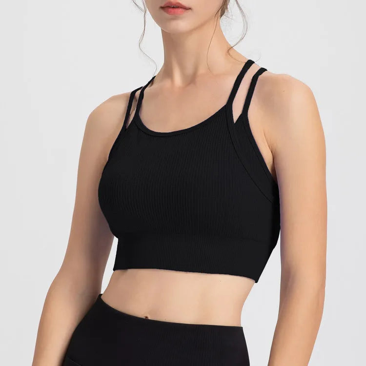 Seamless Sport Cropped Bra Top