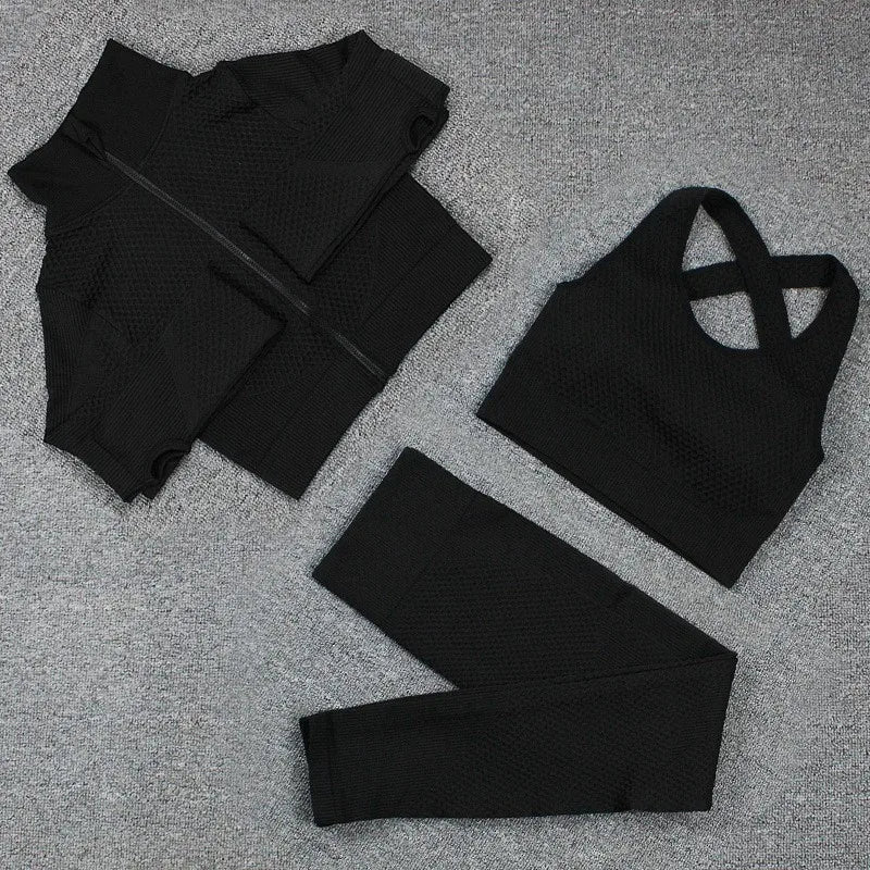 Seamless Long Sleeve Yoga Sets for Women