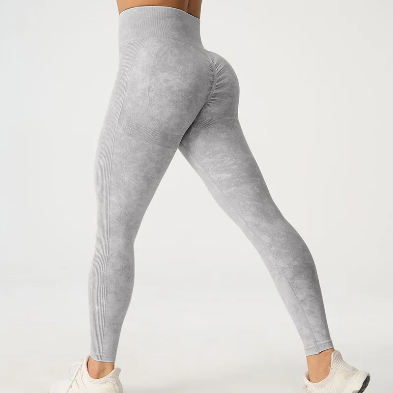 High-Waisted Frosted Yoga Pants