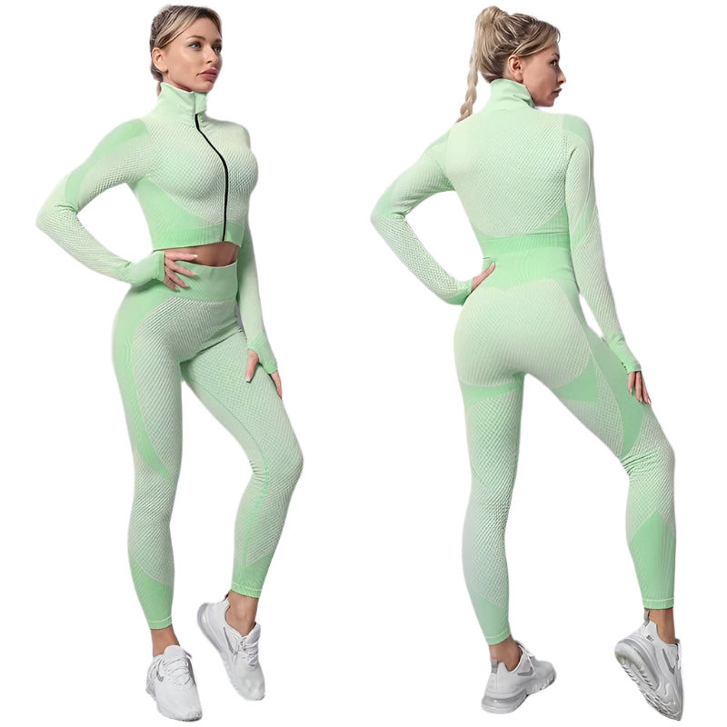 Seamless Long Sleeve Yoga Sets for Women