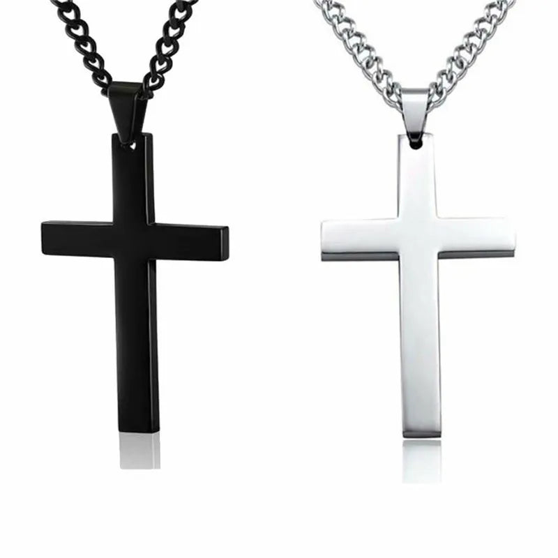 Stainless Steel Cross Pendant Necklace