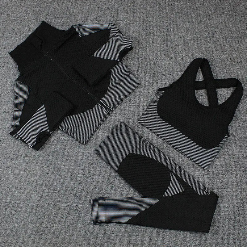 Seamless Long Sleeve Yoga Sets for Women