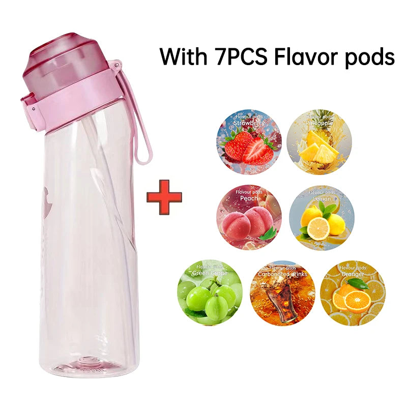 Air Flavored Water Bottle with 7 Flavor Pods