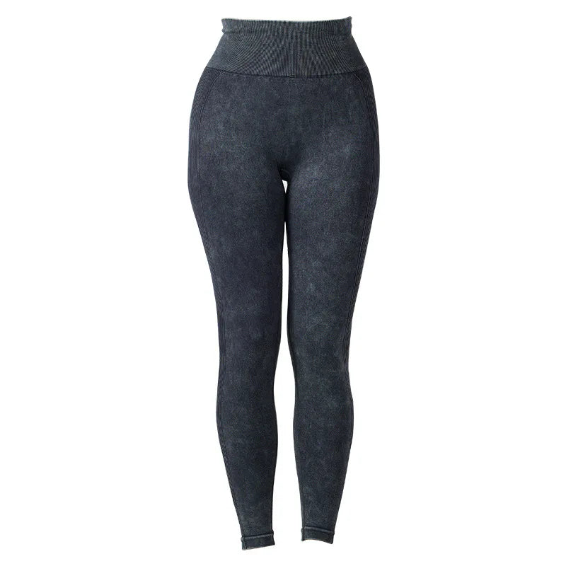 High-Waisted Frosted Yoga Pants