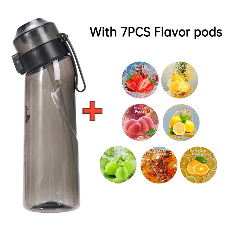 Air Flavored Water Bottle with 7 Flavor Pods