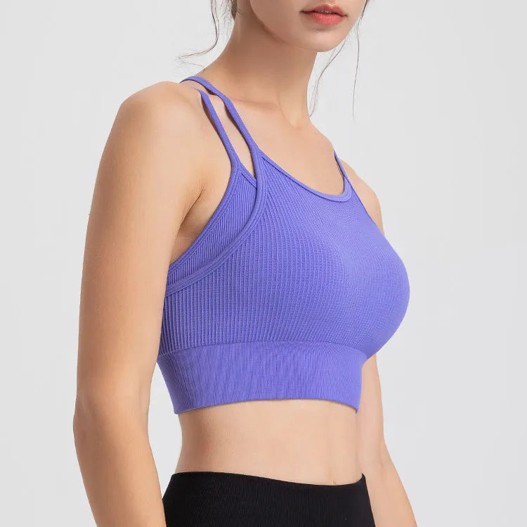 Seamless Sport Cropped Bra Top