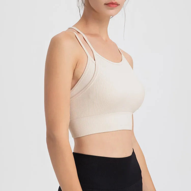 Seamless Sport Cropped Bra Top