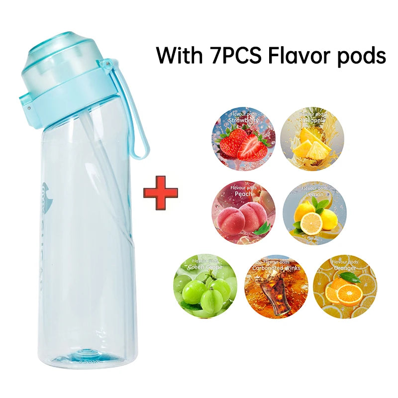 Air Flavored Water Bottle with 7 Flavor Pods