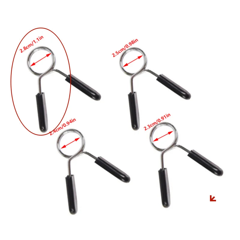 Barbell Clamp Spring Collar Clips