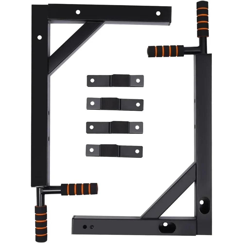 Multi-Grip Wall Mount Pull-Up Bar & Dip Station