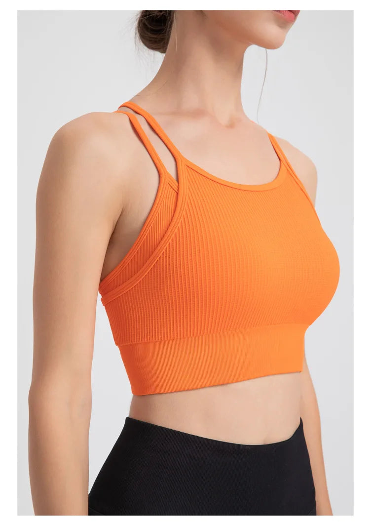 Seamless Sport Cropped Bra Top