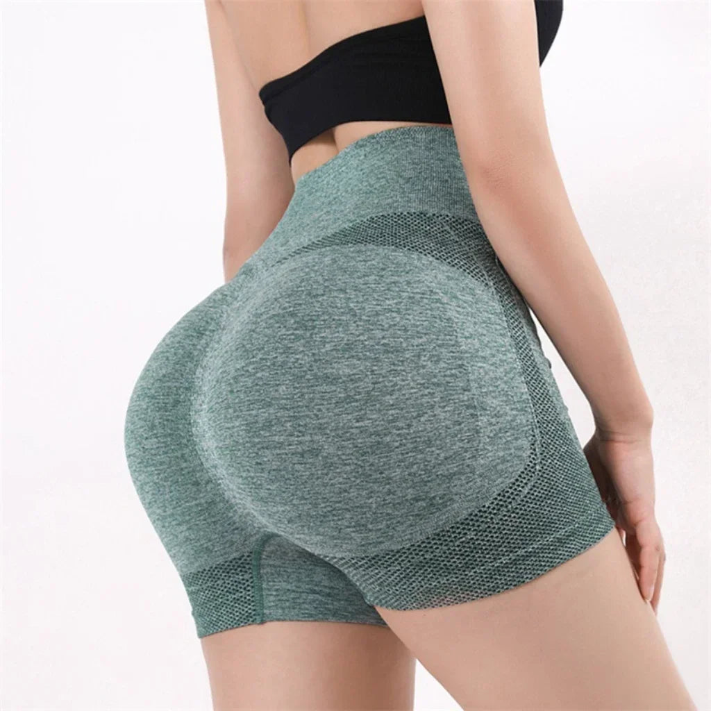 High-Waist Butt-Lifting Yoga Shorts