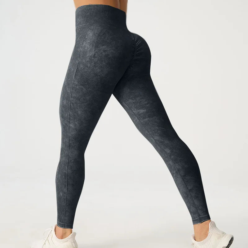 High-Waisted Frosted Yoga Pants