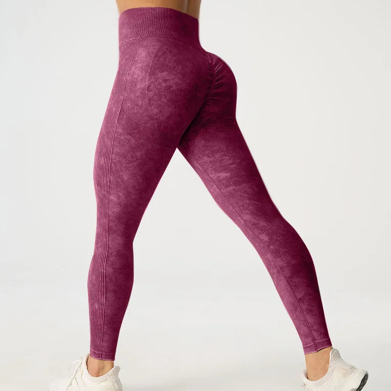 High-Waisted Frosted Yoga Pants