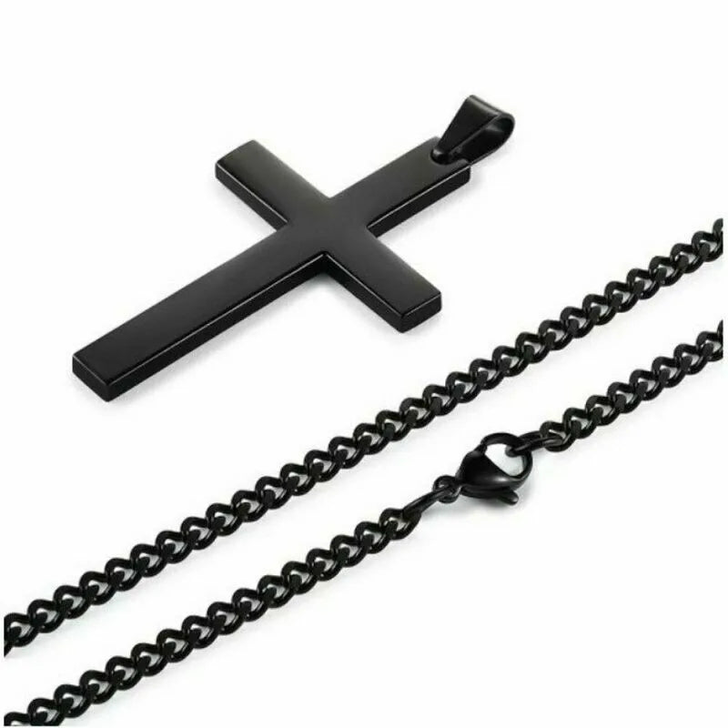 Stainless Steel Cross Pendant Necklace