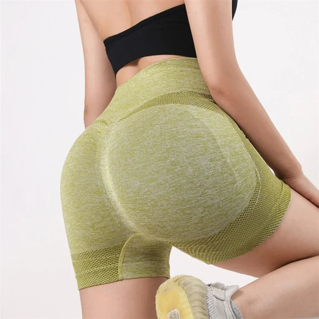 High-Waist Butt-Lifting Yoga Shorts