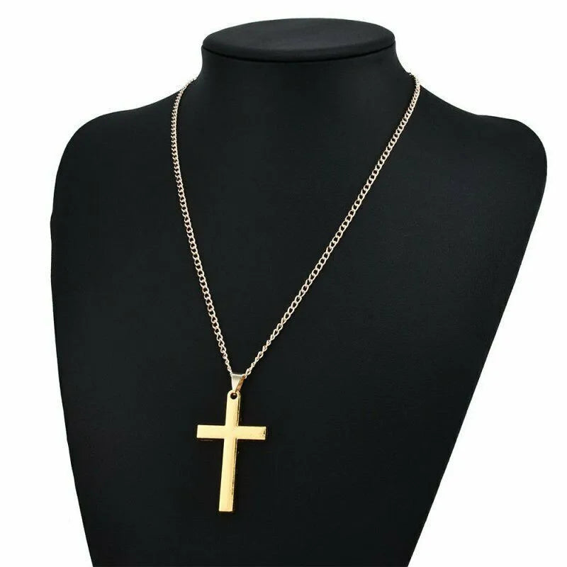 Stainless Steel Cross Pendant Necklace