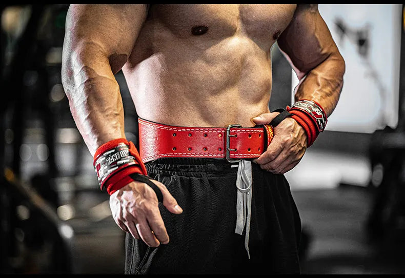 Weight Lifting Leather Belt