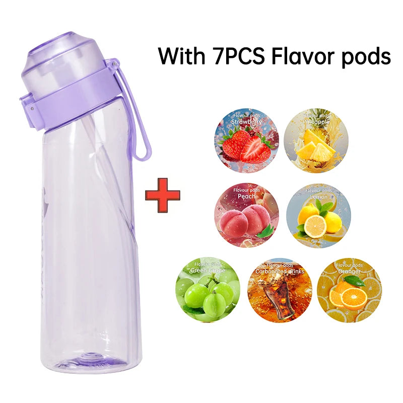 Air Flavored Water Bottle with 7 Flavor Pods