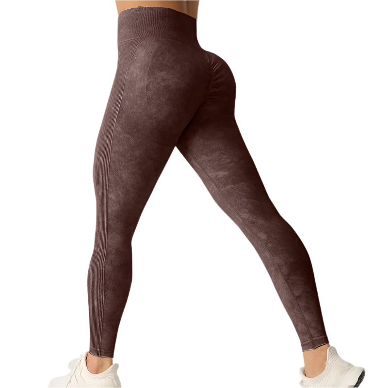 High-Waisted Frosted Yoga Pants