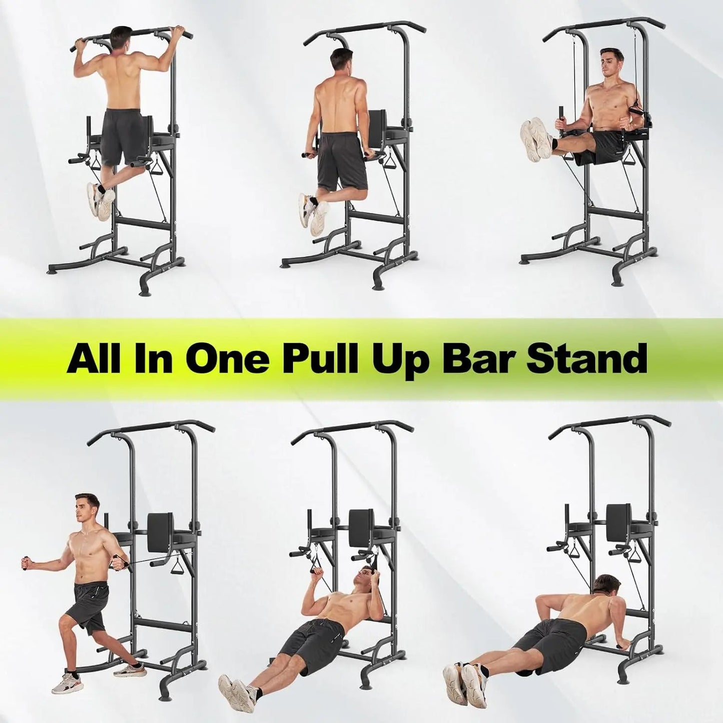 Power Tower Dip Station & Pull-Up Bar